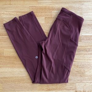 SOLD ♥️ Lululemon speed up tight 28” redwood size 4